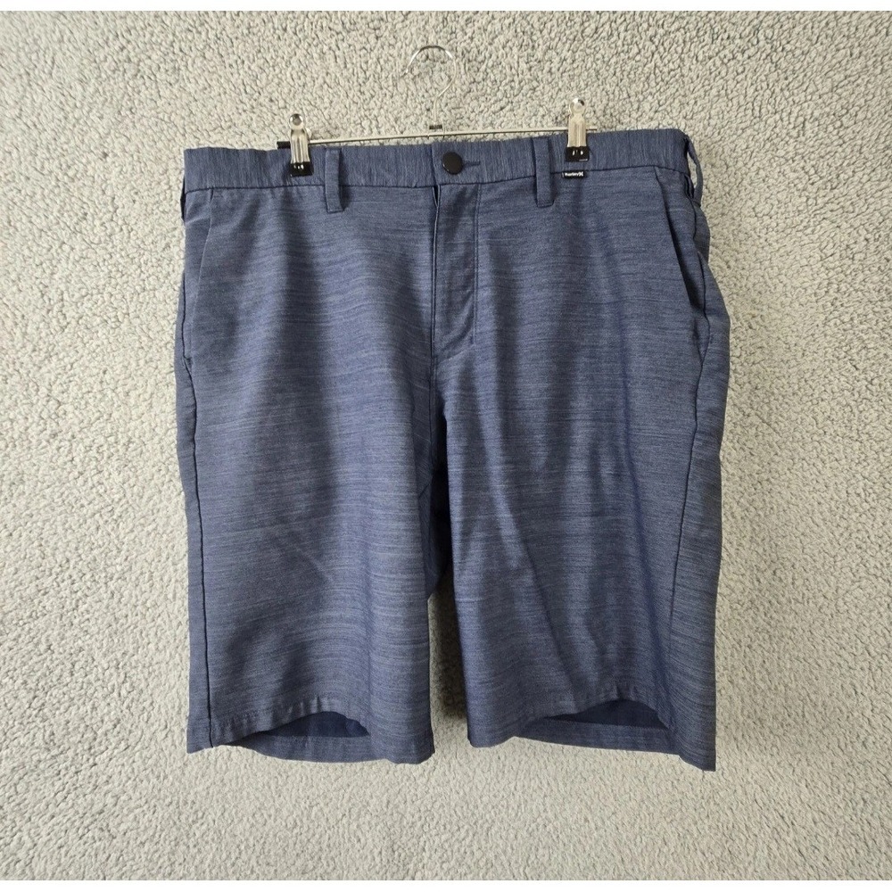Hurley Nike Men's Dry Fit Shorts 32 Heather Blue 10"‎ Inseam